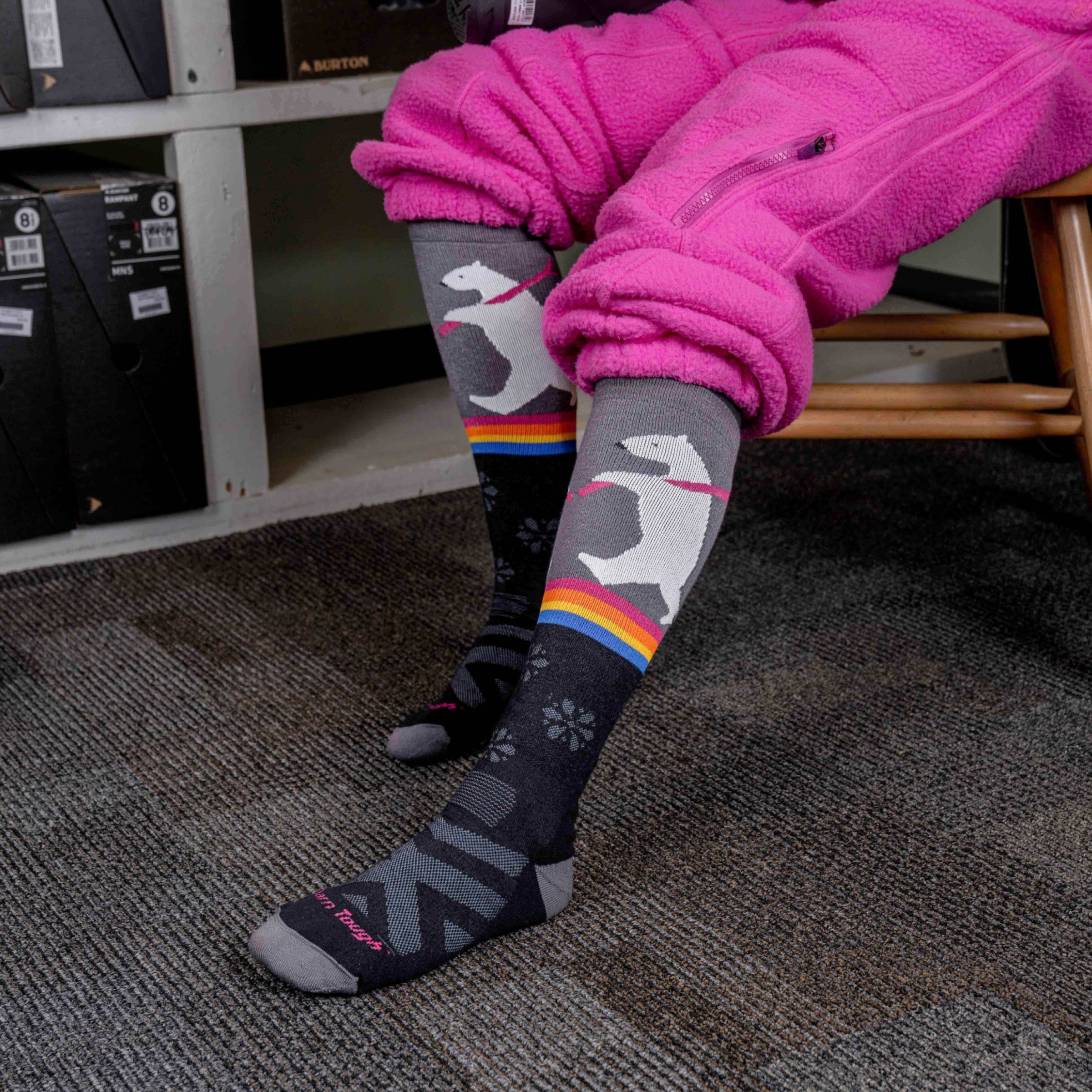 Women's Due North Over-the-Calf Midweight Ski & Snowboard Socks