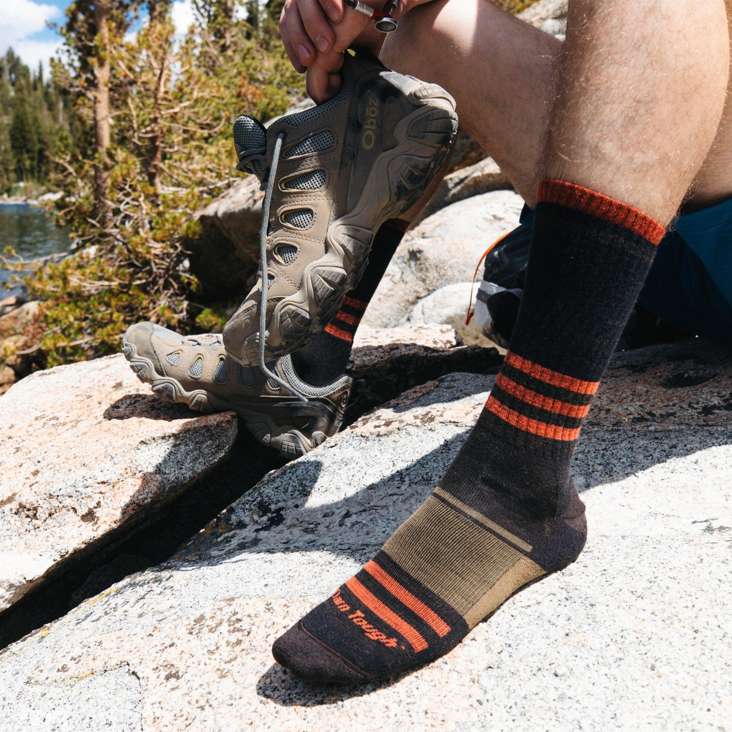 Men's Spur Boot Lightweight Hiking Socks