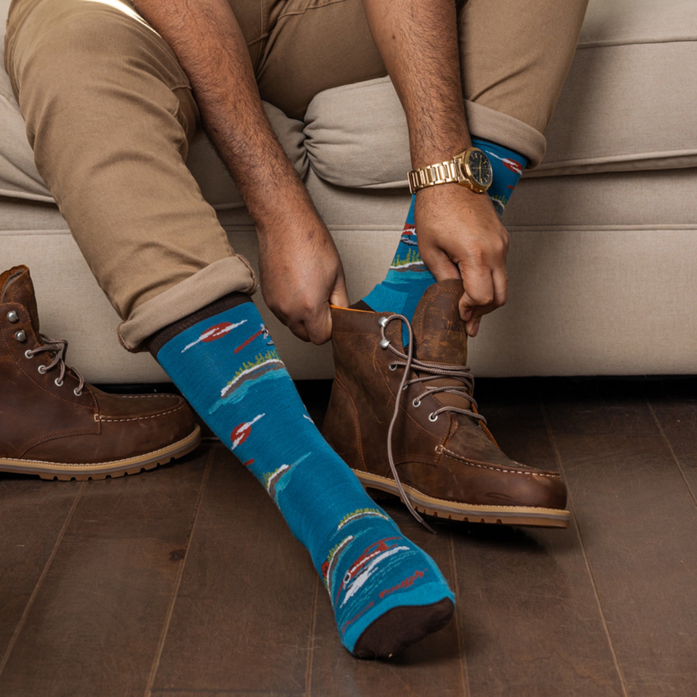 Men's Float Boat Crew Lightweight Lifestyle Socks