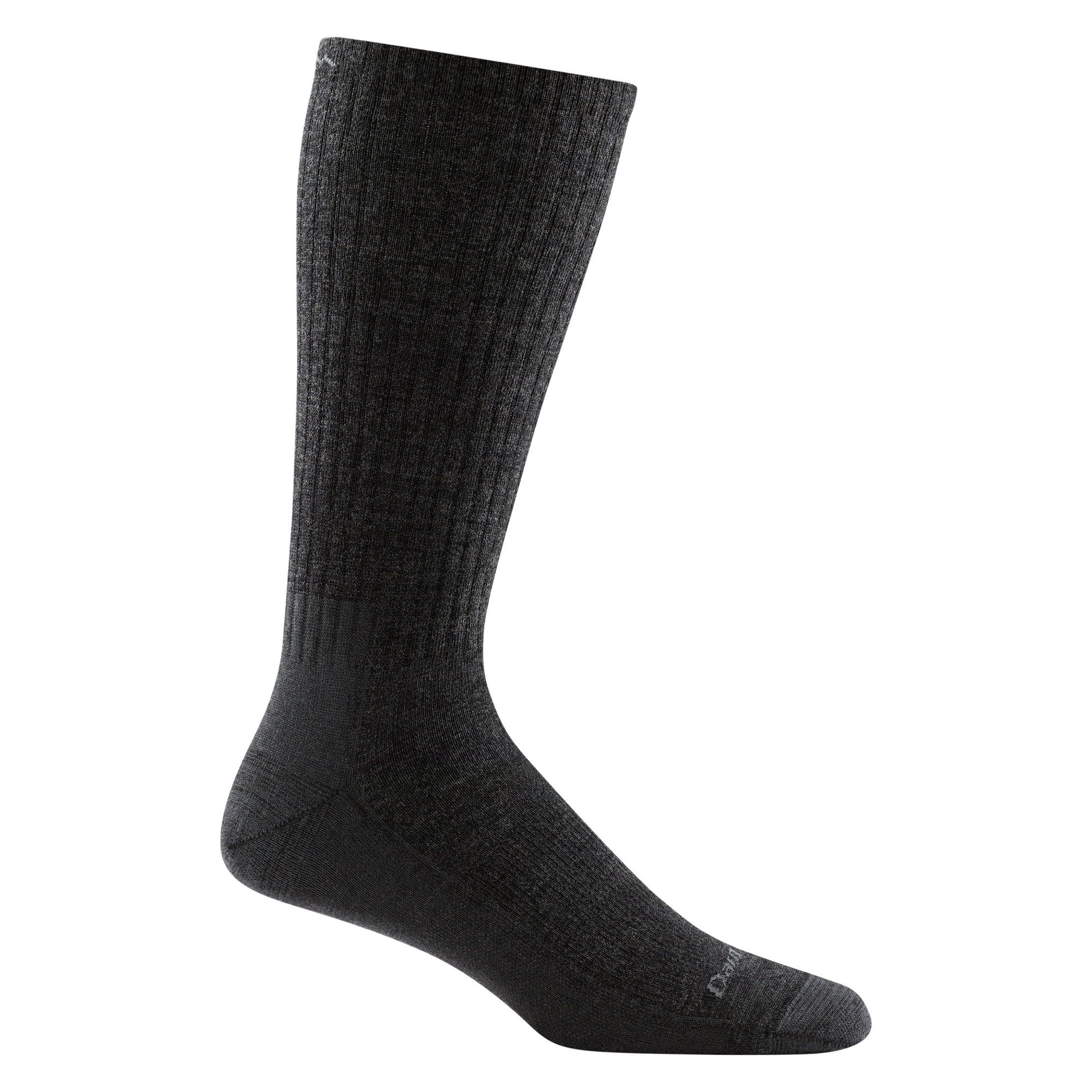 1474 men's the standard mid-calf lifestyle sock in color charcoal with light gray darn tough signature on forefoot