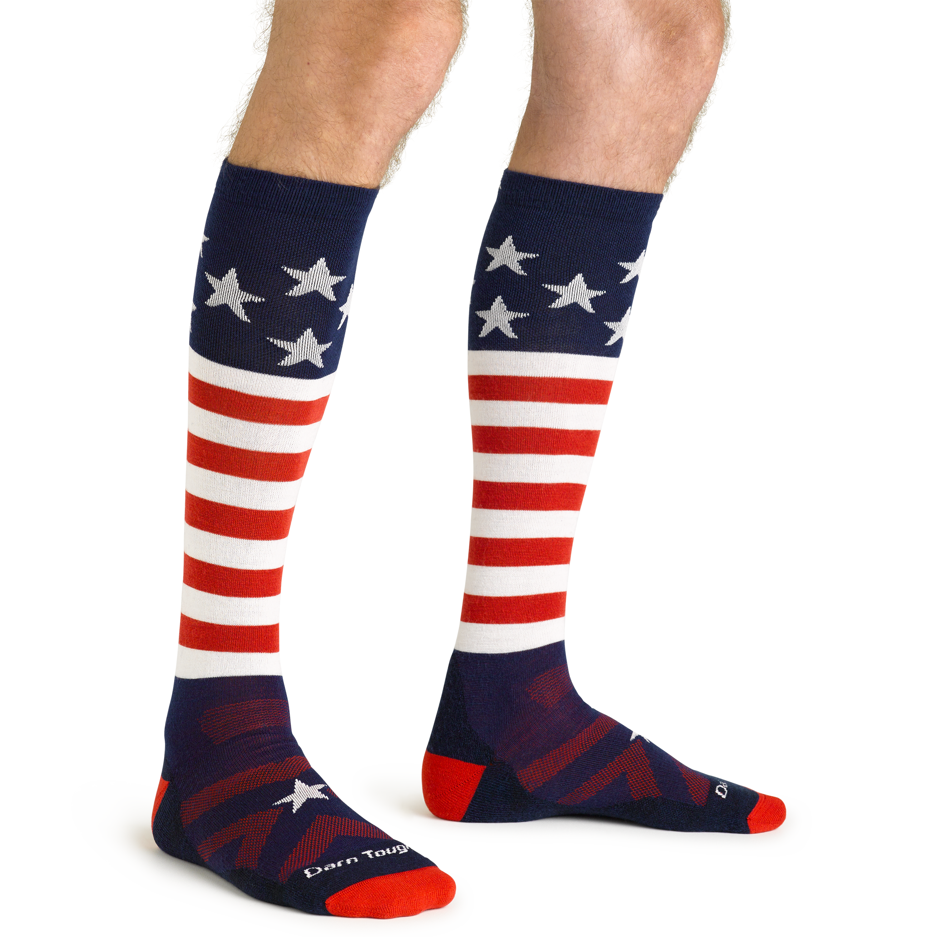 Men's Captain Stripe Over-the-Calf Midweight Ski & Snowboard Socks