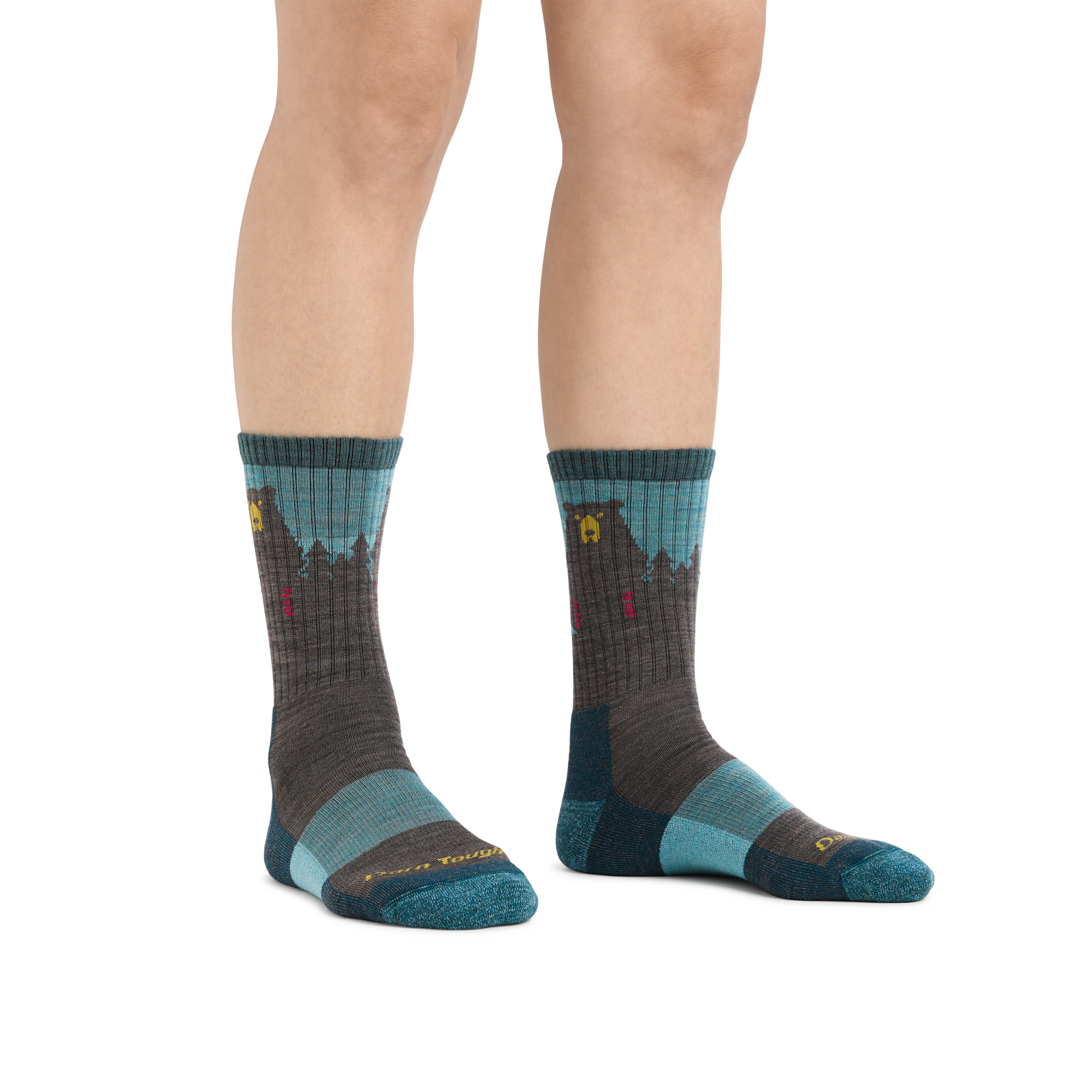 Women's Bear Town Micro Crew Lightweight Hiking Socks