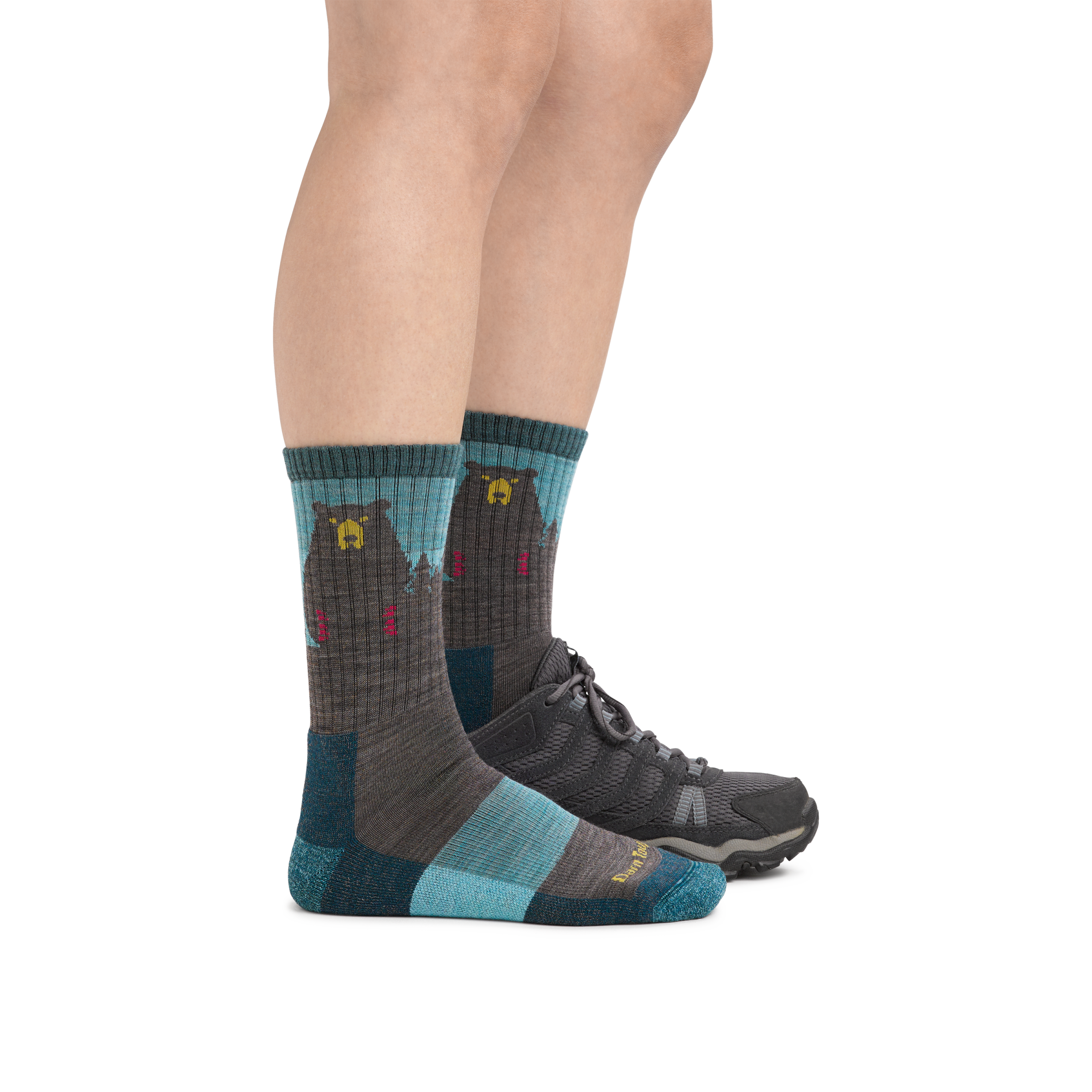 Women's Bear Town Micro Crew Lightweight Hiking Socks