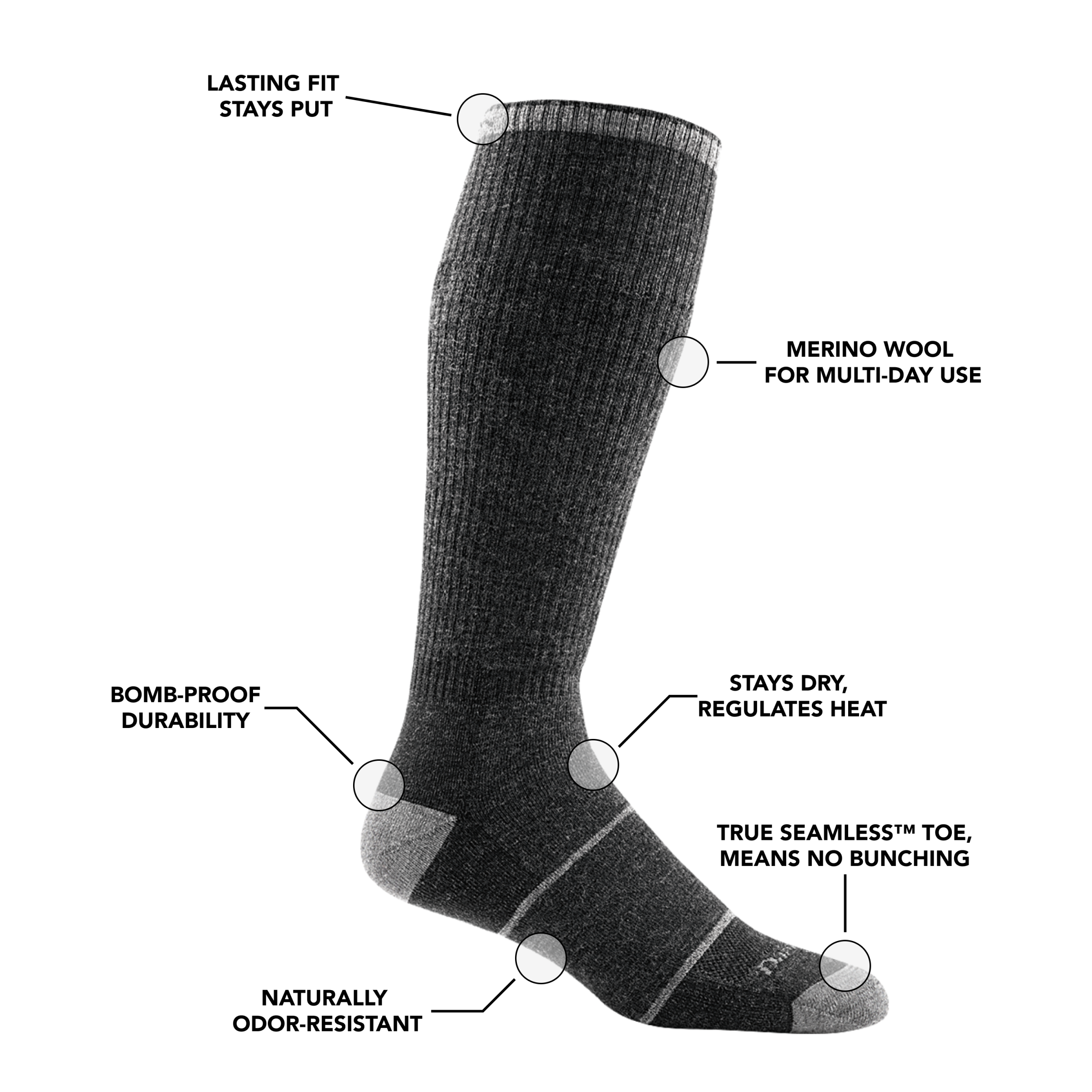 Men's Paul Bunyan Over-the-Calf  Midweight Work Sock