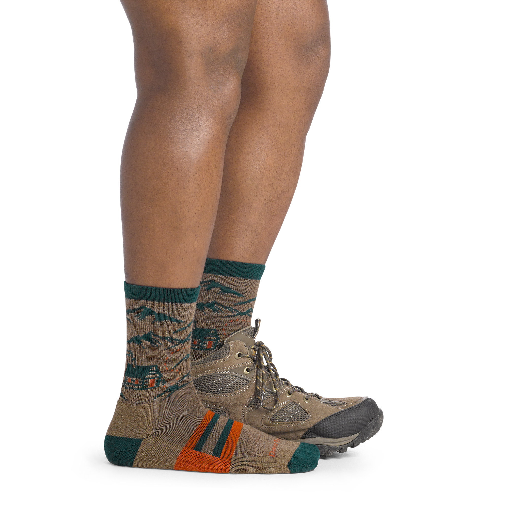 Men's Hike Hike Hut Micro Crew Midweight Hiking Socks