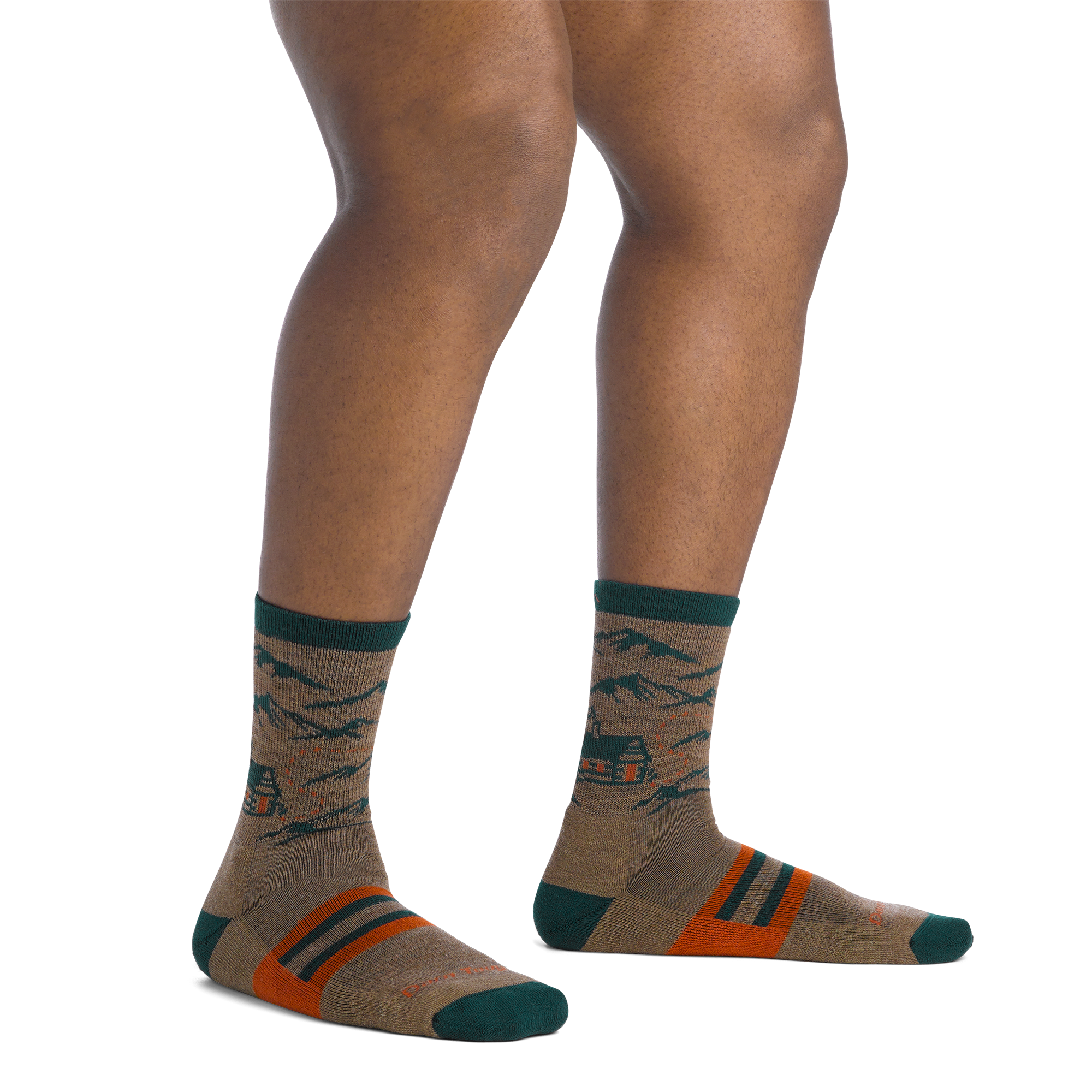 Men's Hike Hike Hut Micro Crew Midweight Hiking Socks