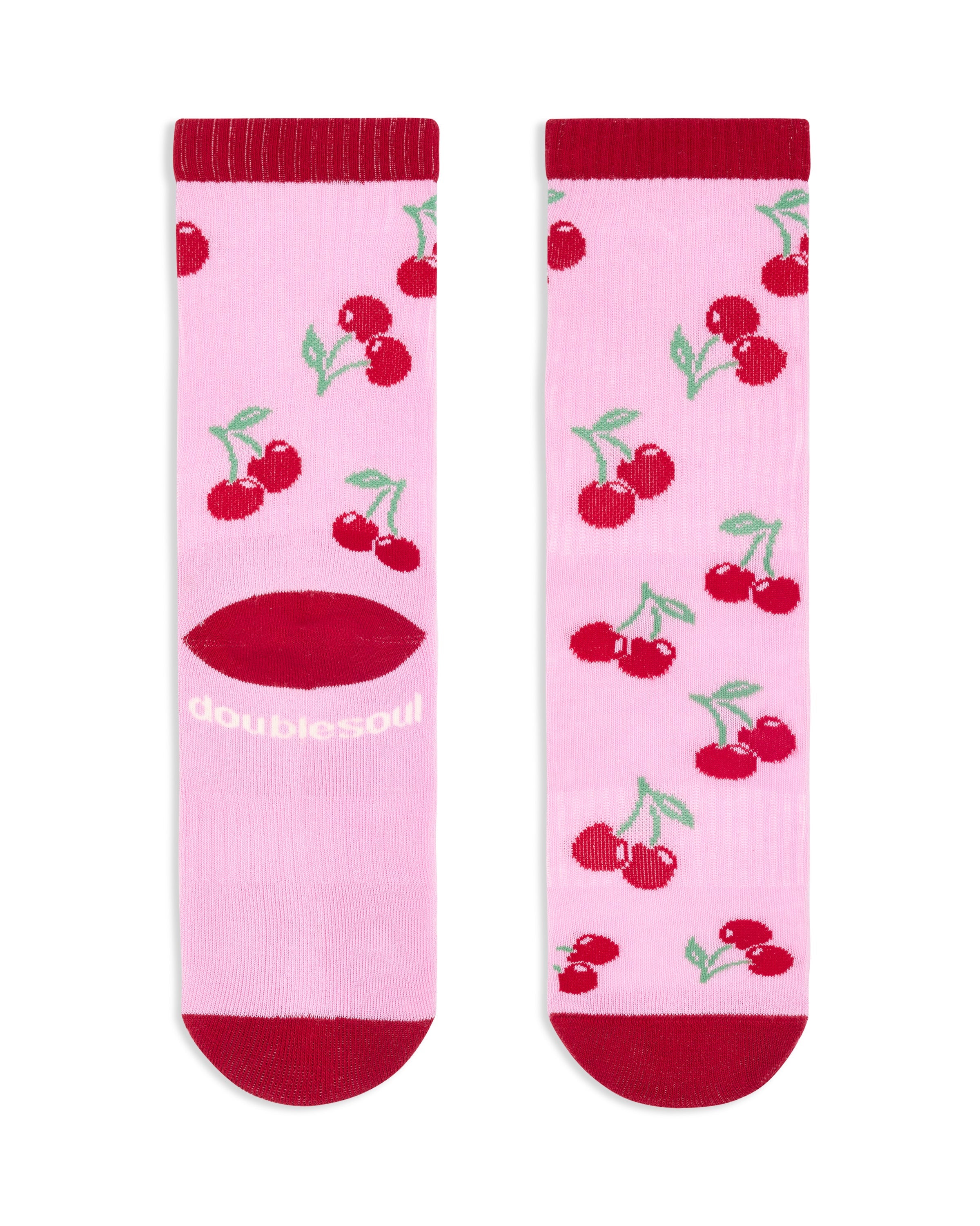Chloe Cherry High Sock