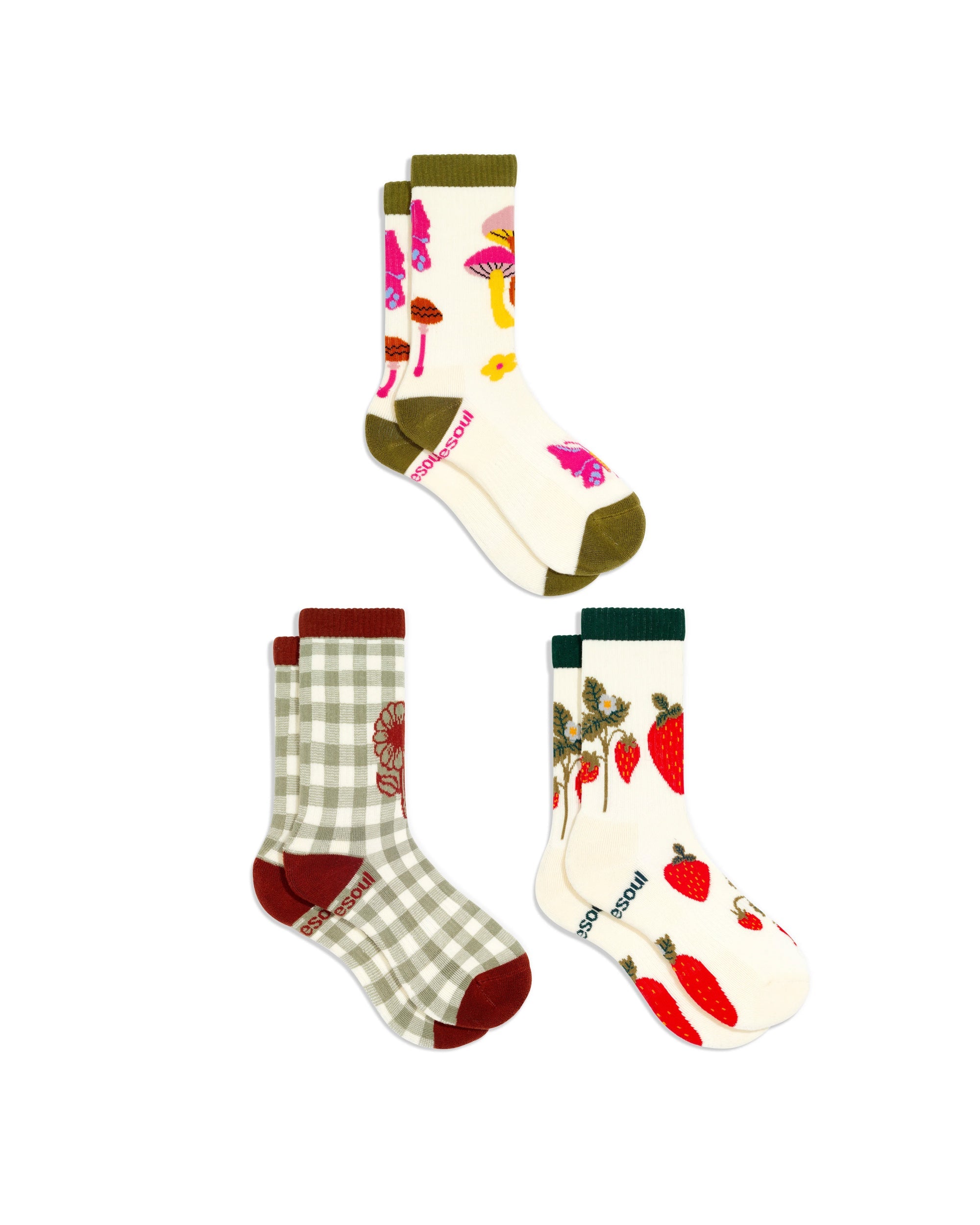 Taylor High Sock 3 Pack Mixed