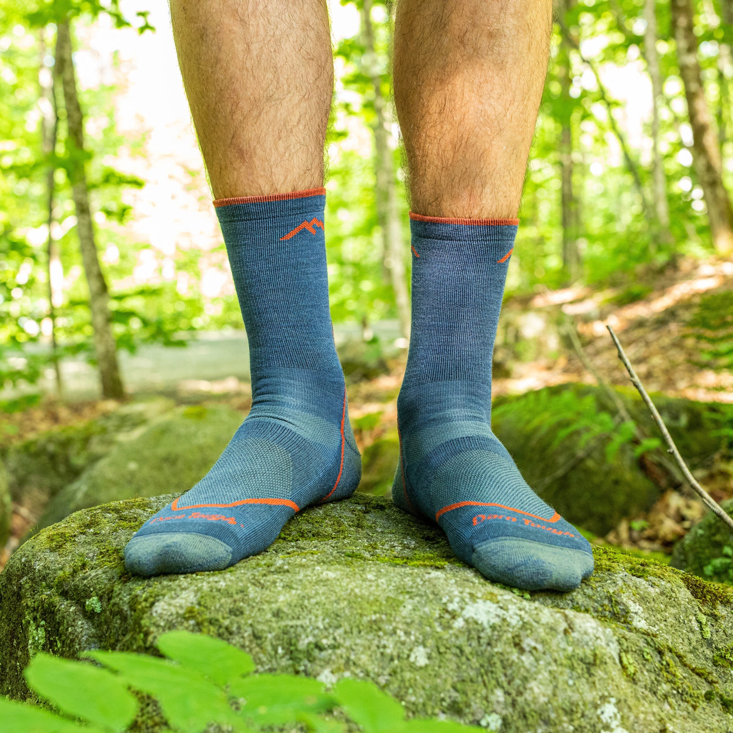 Men's Light Hiker Micro Crew Lightweight Hiking Socks
