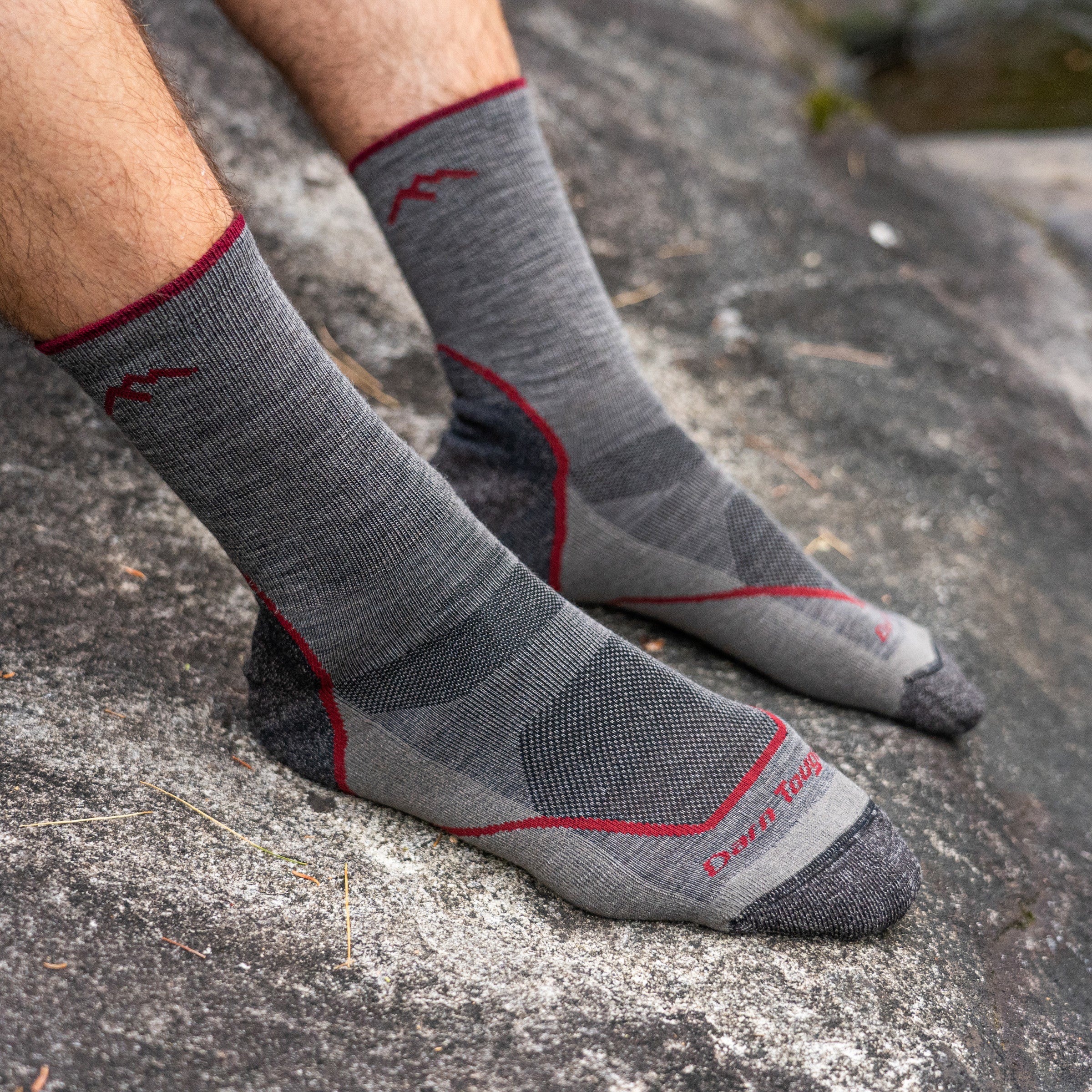 Men's Light Hiker Micro Crew Lightweight Hiking Socks