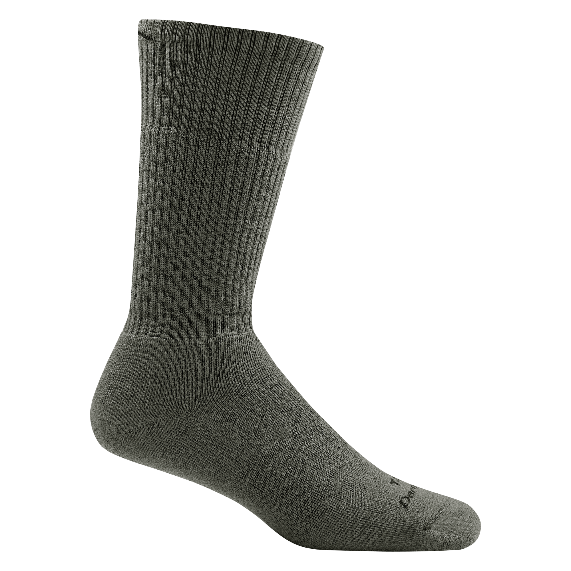 T4022 unisex boot midweight tactical sock in color foliage green with black darn tough signature on forefoot