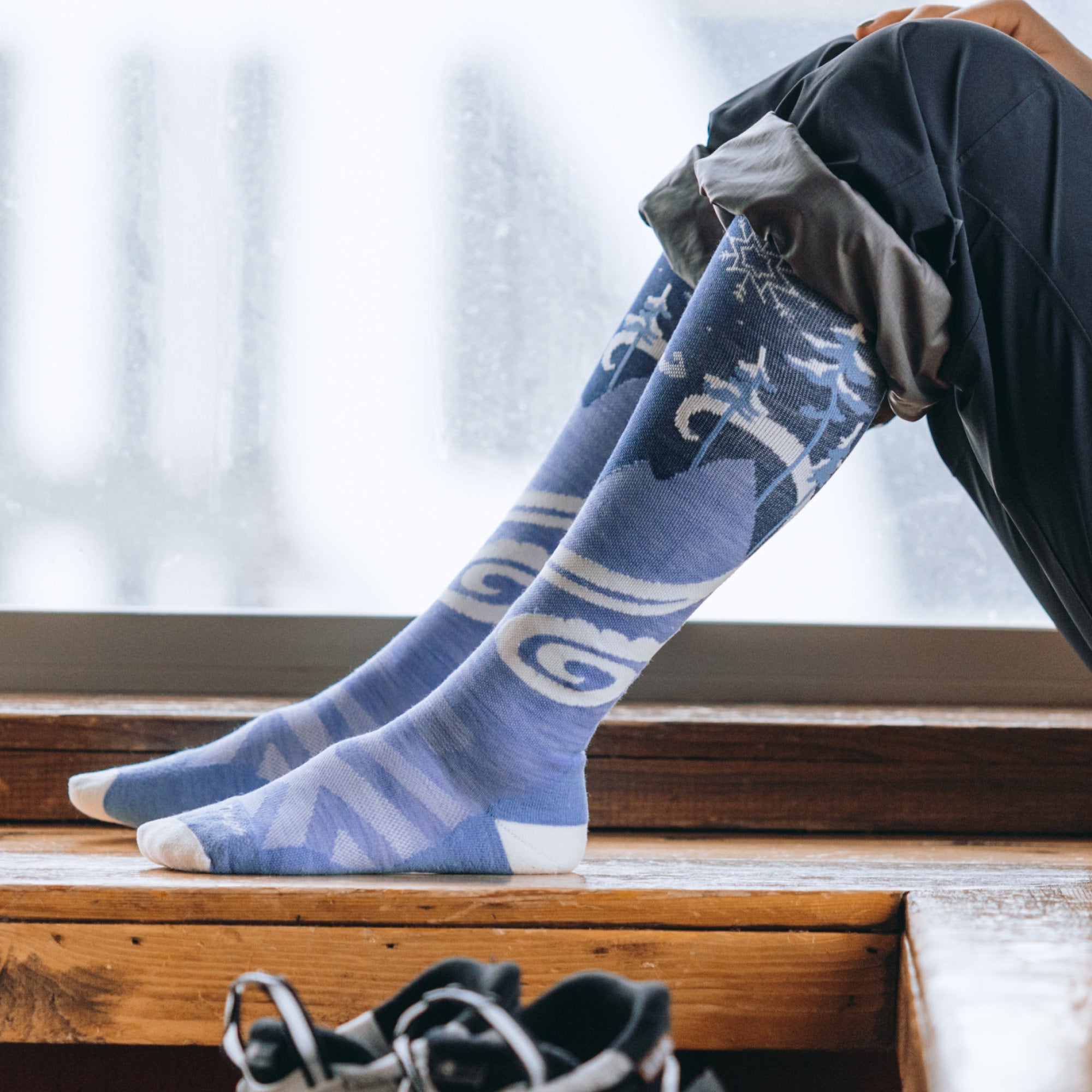 Women's Swirlwind Over-the-Calf Lightweight Ski & Snowboard Socks