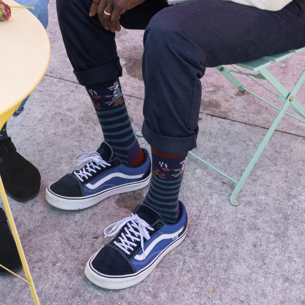 Men's Wild Life Crew Lightweight Lifestyle Socks
