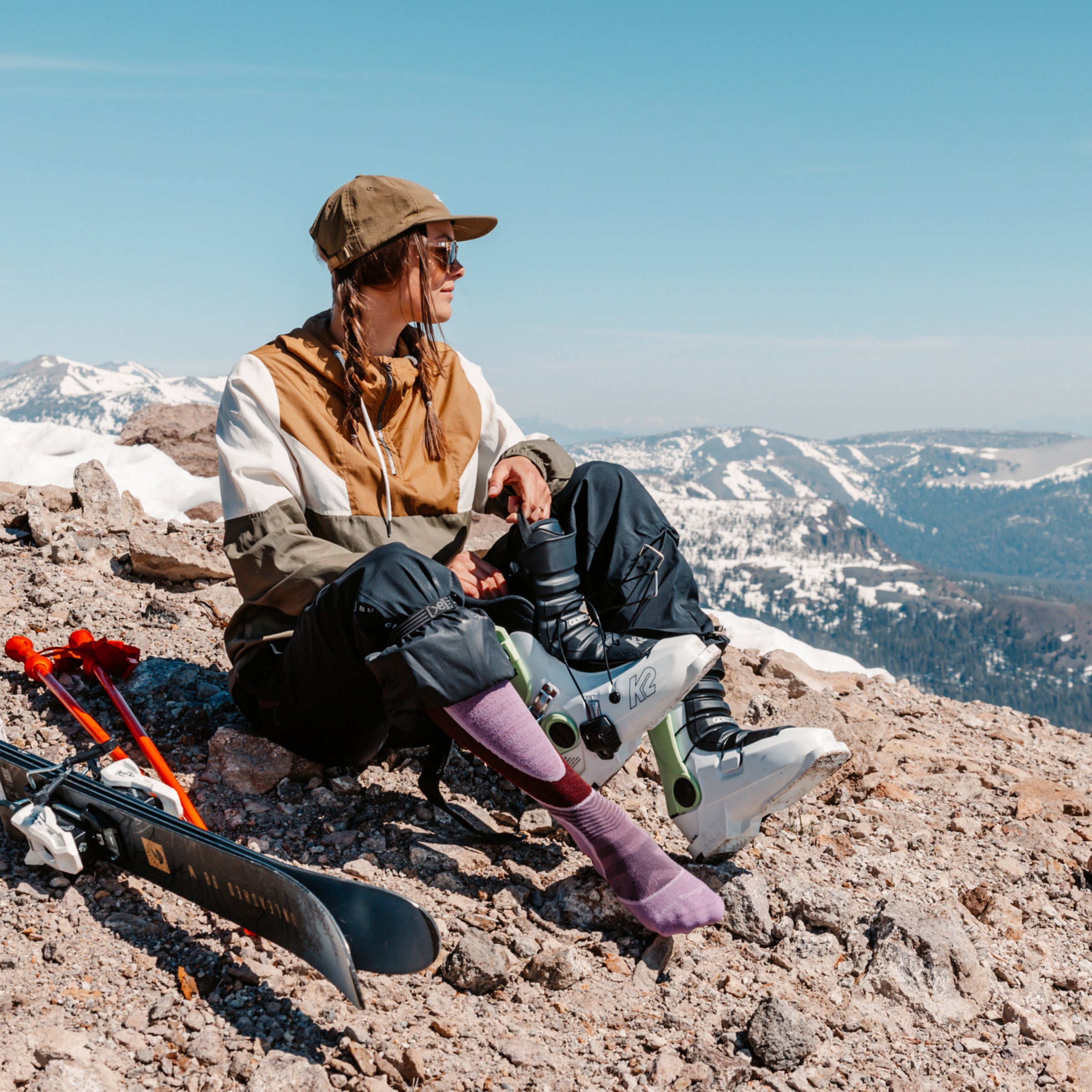 Women's Outer Limits Over-the-Calf Lightweight Ski & Snowboard Socks