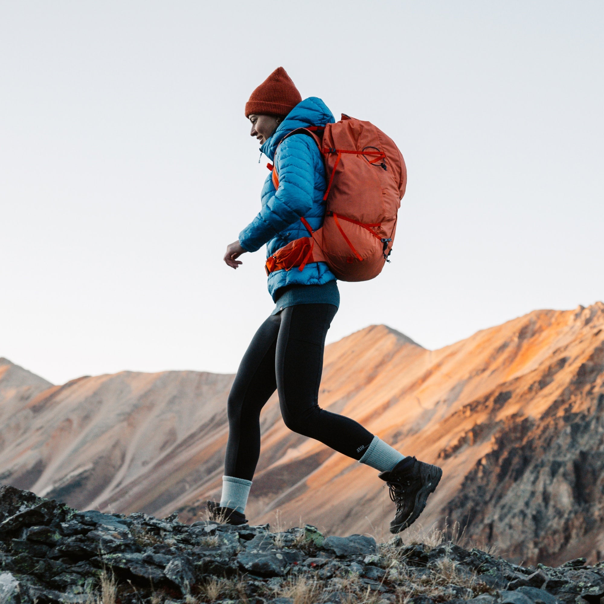 Women's Mountaineering Micro Crew Heavyweight Hiking Socks