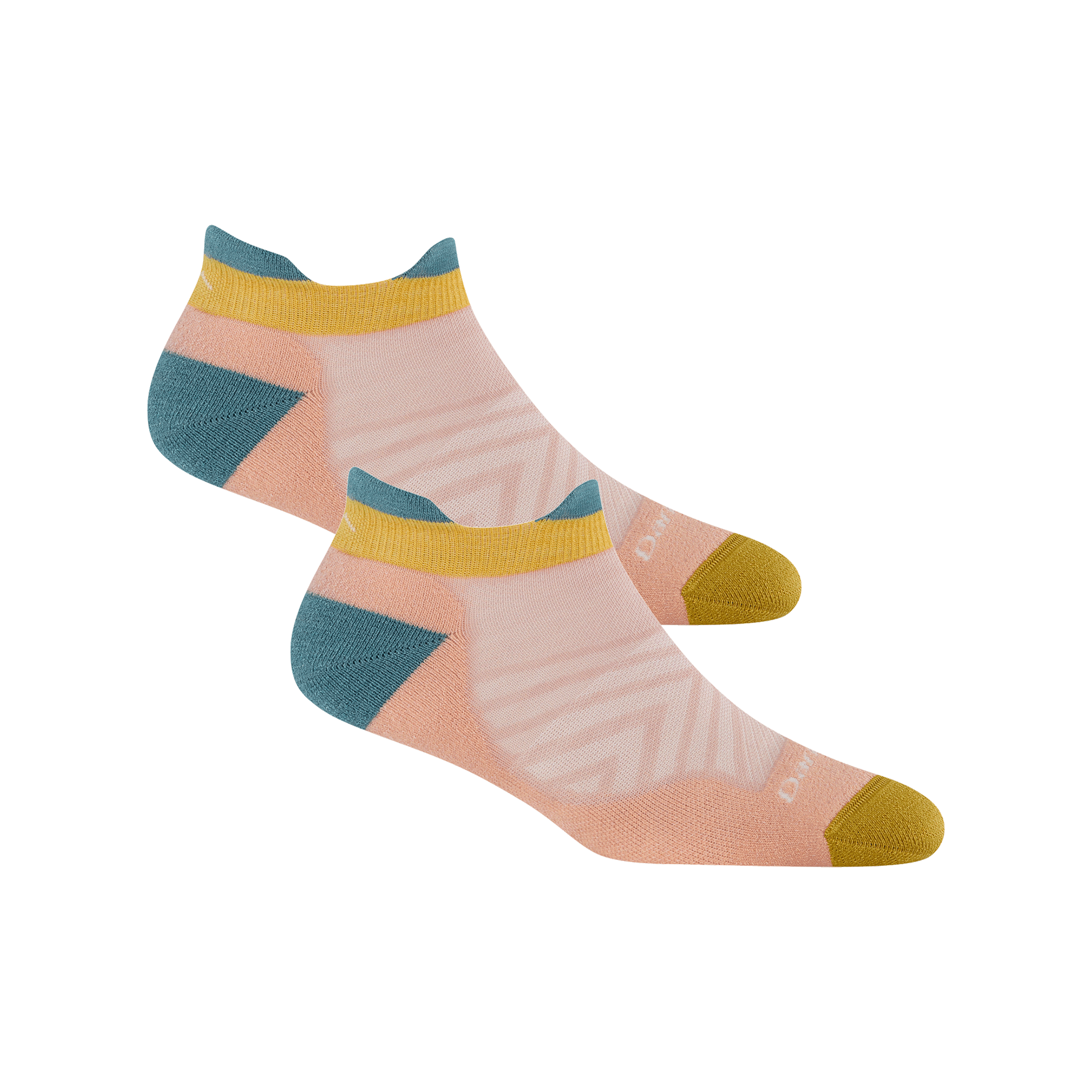 Bundle image of two 1047 No show run socks in Dusty rose