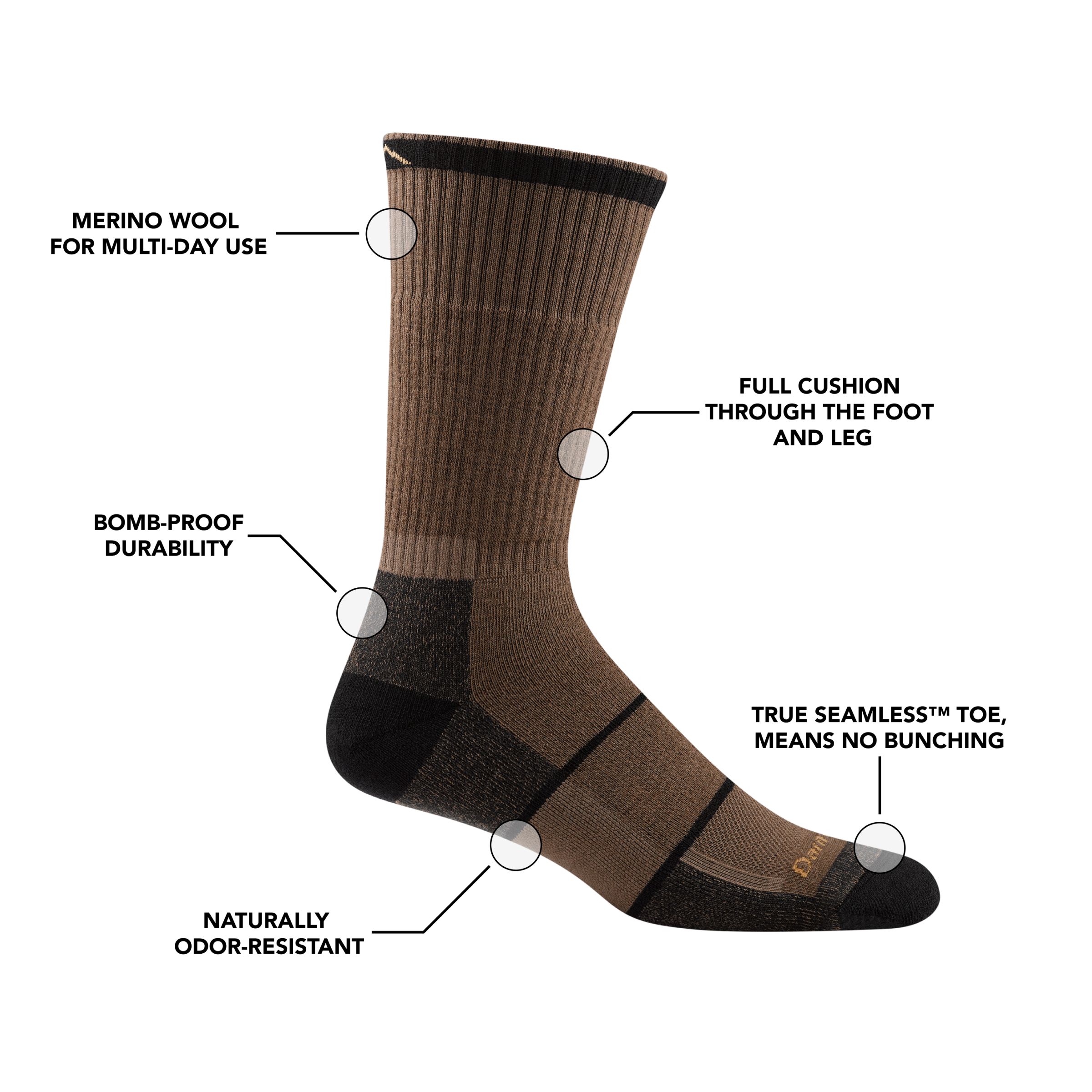 Men's William Jarvis Boot  Midweight Work Sock