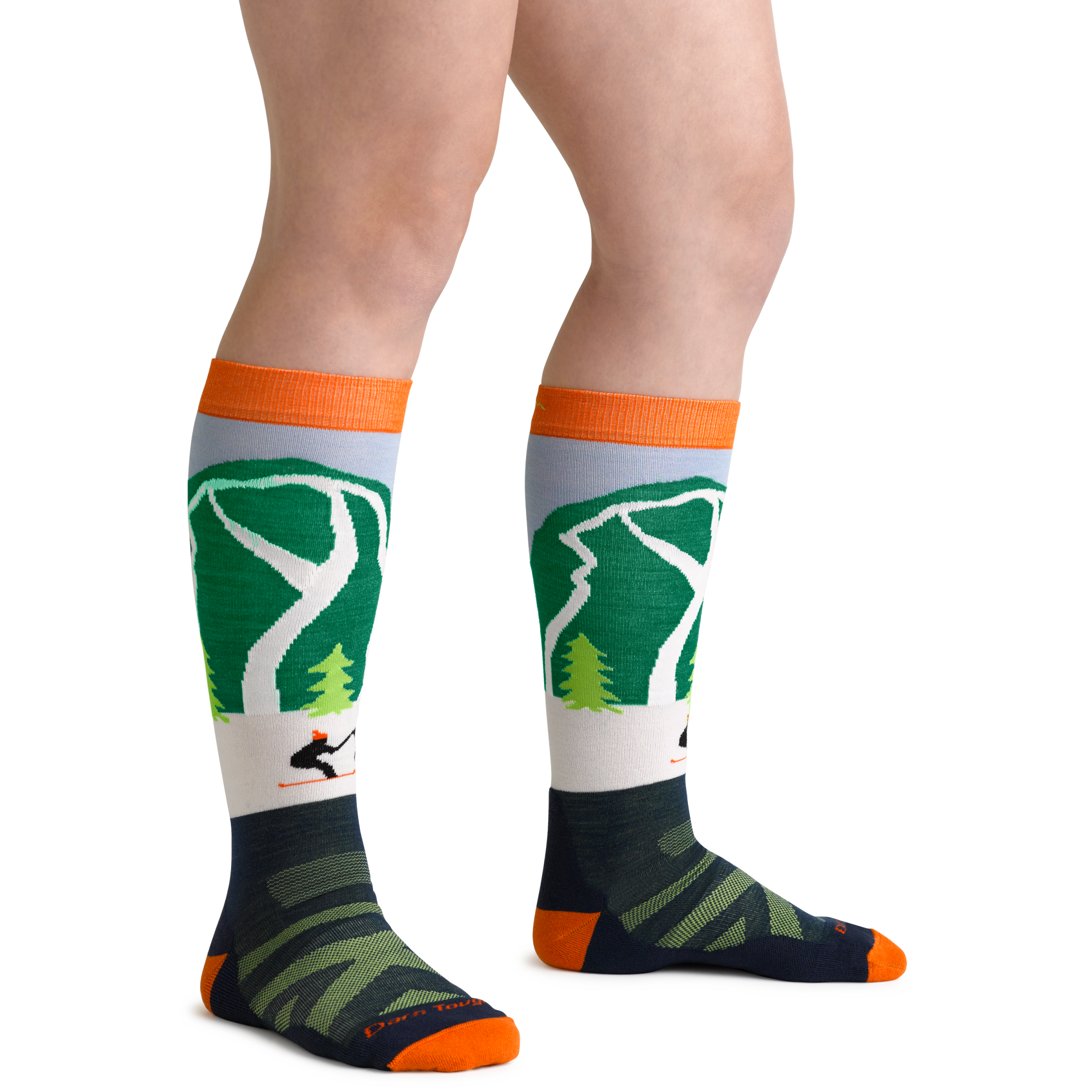 Kids Pow Cow Over-the-Calf  Midweight Ski & Snowboard Sock-Last Chance