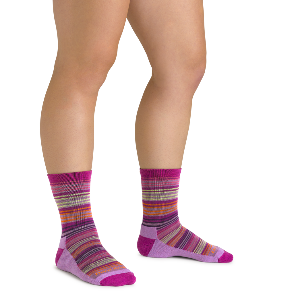 Kids Zebra Canyon Micro Crew Lightweight Hiking Socks