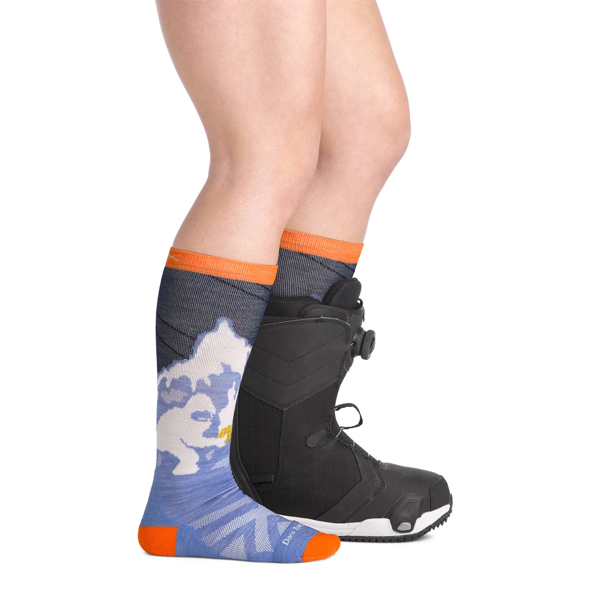 Kids Little Yeti Over-the-Calf Midweight Ski & Snowboard Socks