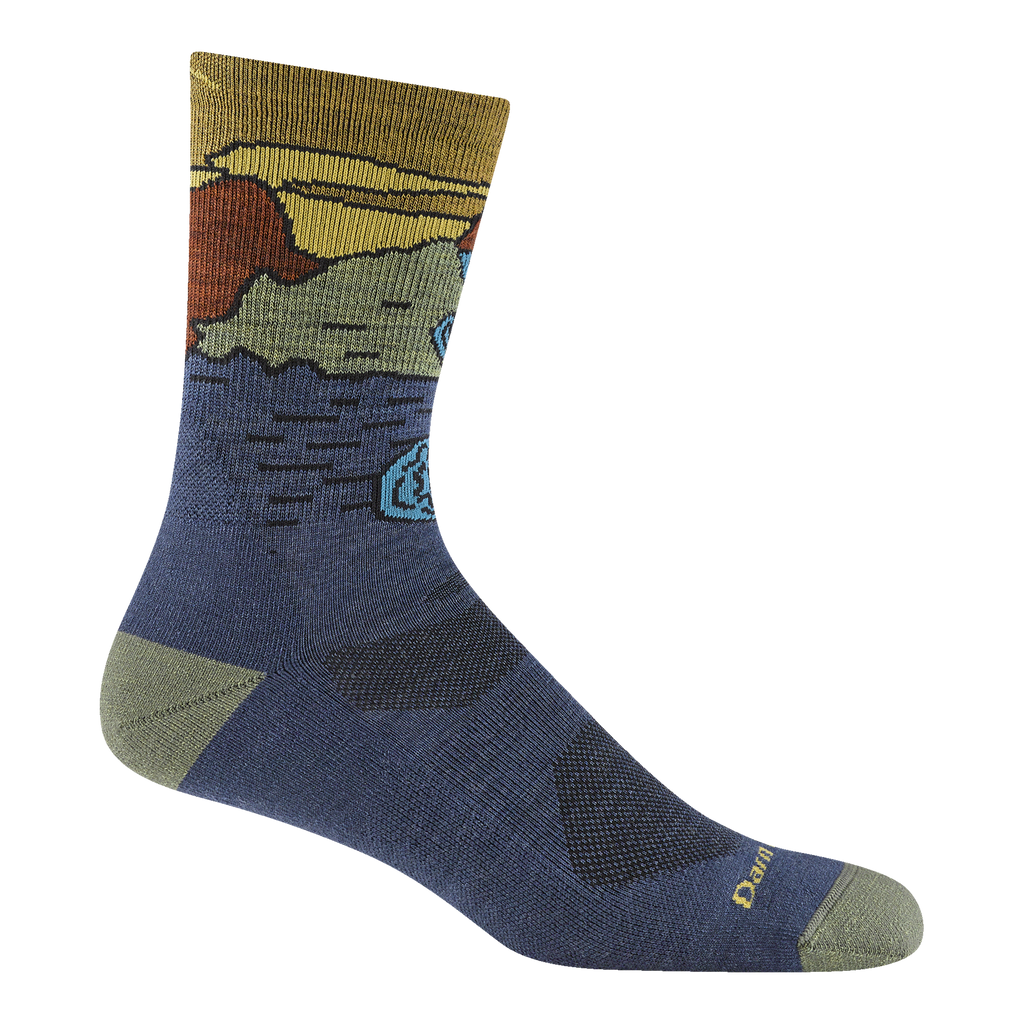 Men's Chasing Waterfalls Micro Crew Lightweight Hiking Socks