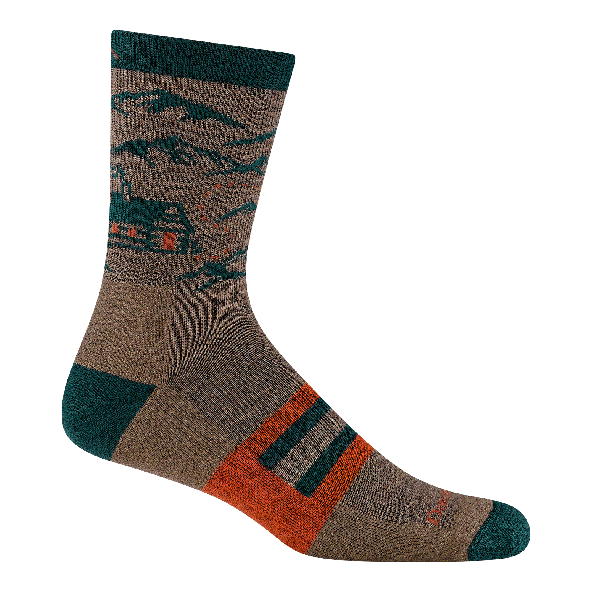 Men's Hike Hike Hut Micro Crew Midweight Hiking Socks