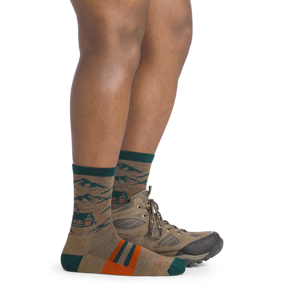 Men's Hike Hike Hut Micro Crew Midweight Hiking Socks