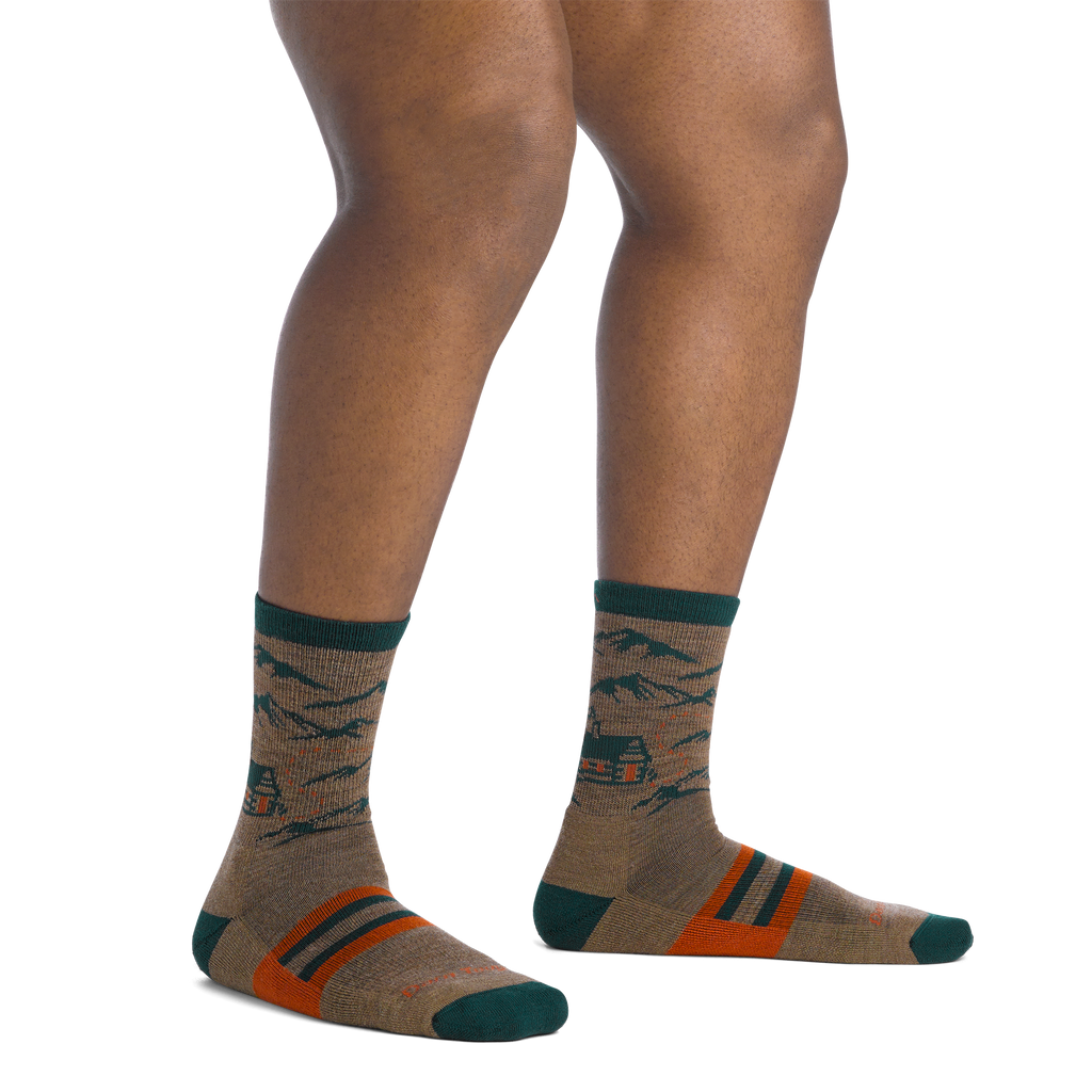 Men's Hike Hike Hut Micro Crew Midweight Hiking Socks
