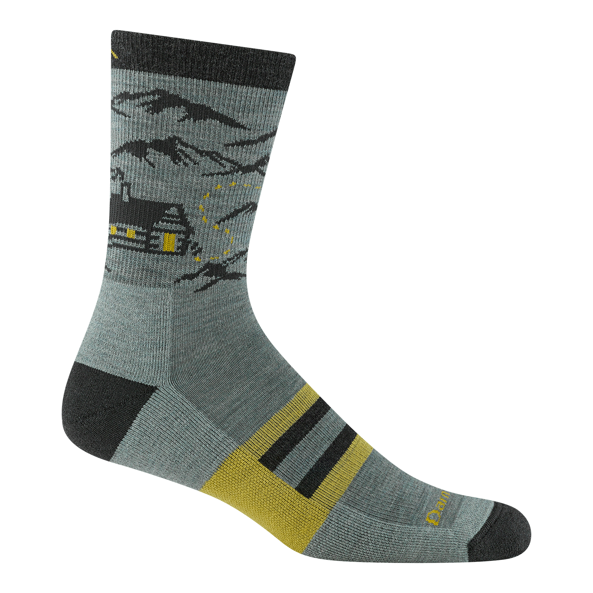 Men's Hike Hike Hut Micro Crew Midweight Hiking Socks