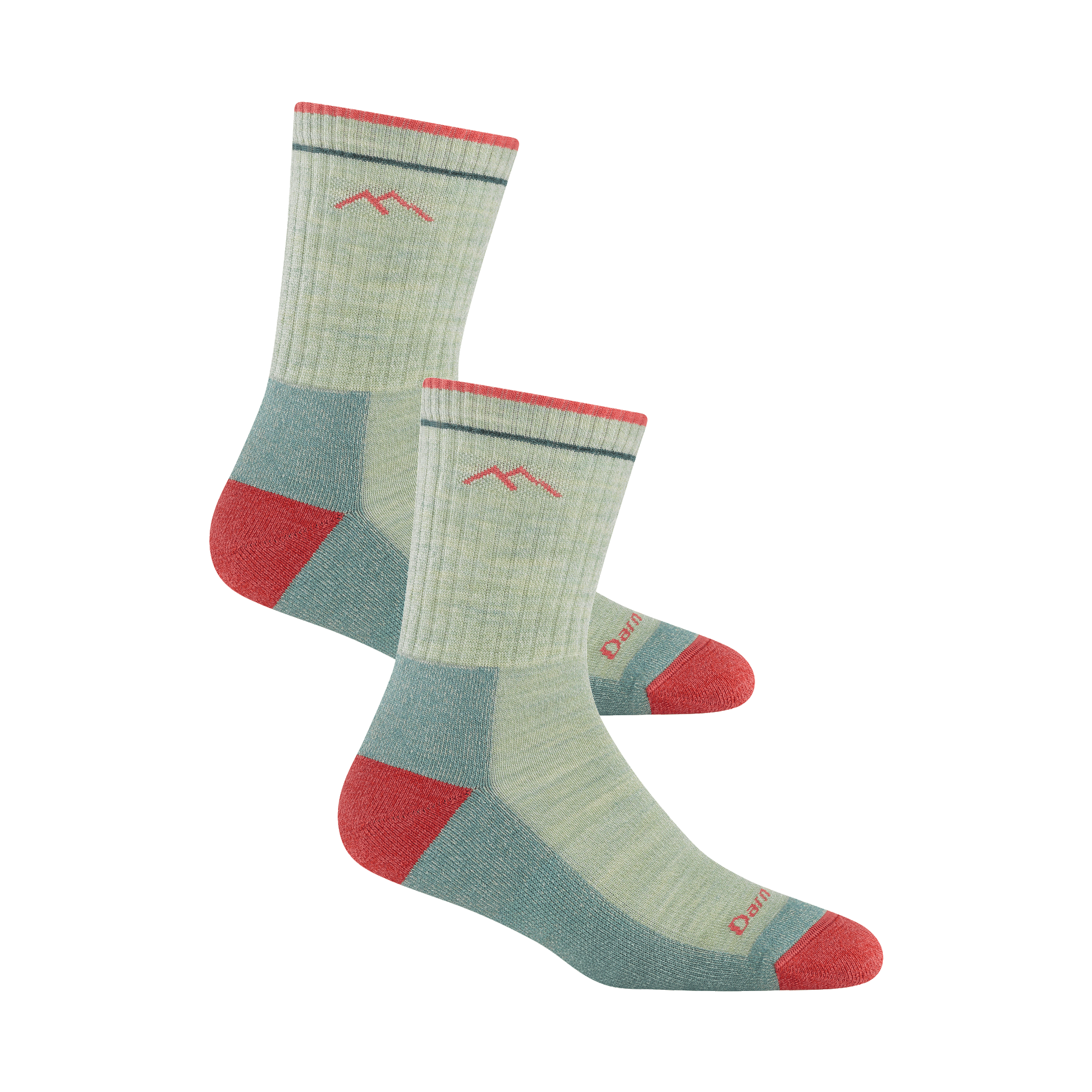 Bundle image of the 5203 twisted Micro crew hiker in mint