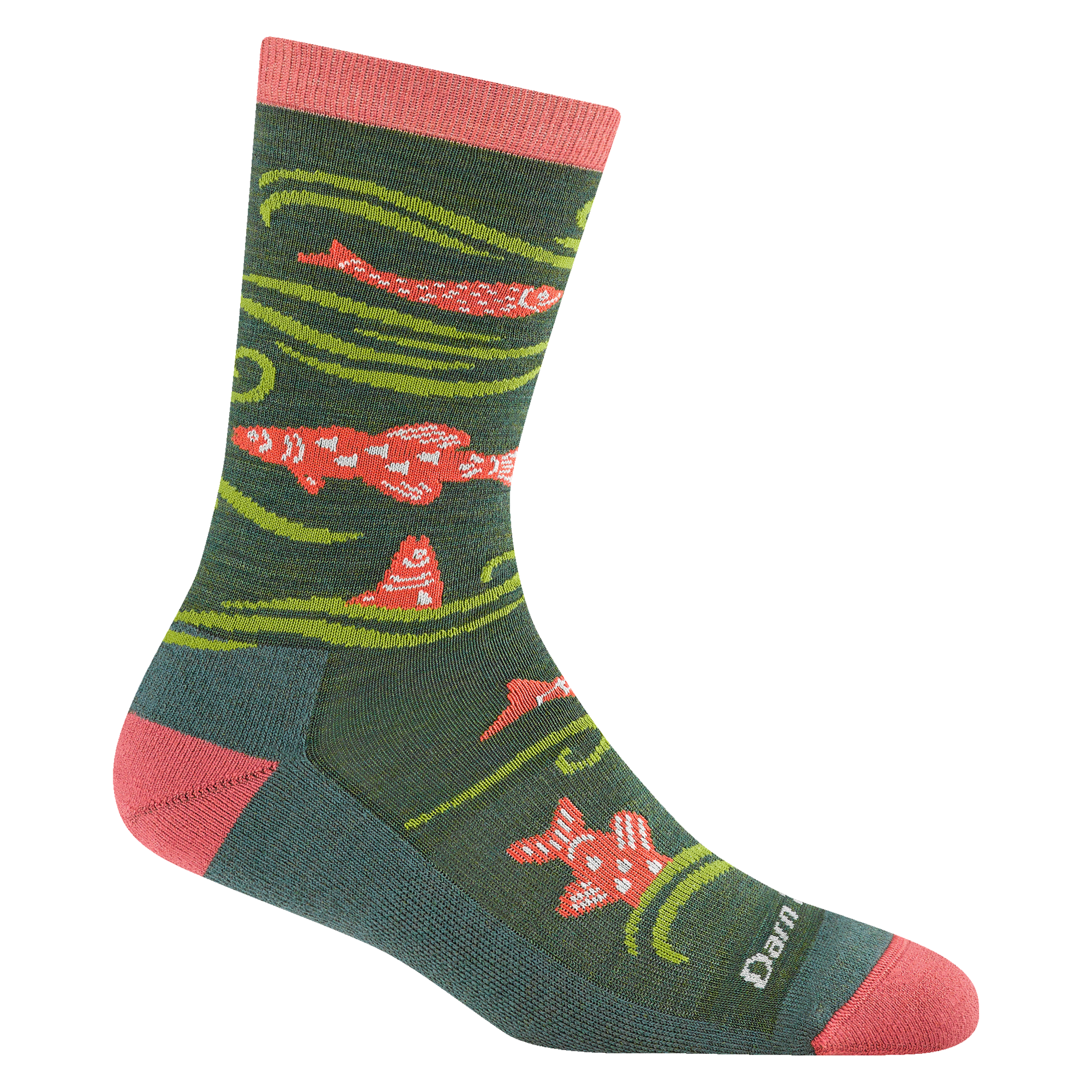 6122 Homer Lightweight lifestyle in kelp featuring fish swimming in the water with pink heel/toe/cuff