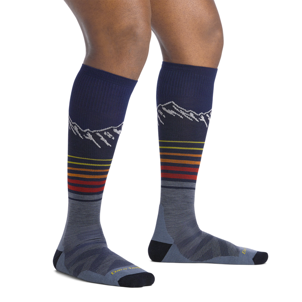 Men's Steep Lines Over-the-Calf Lightweight Ski & Snowboard Socks