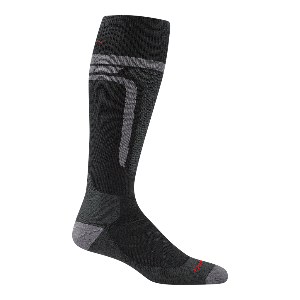 8058 Thermolite edge in  black featuring gray heel/toe, stripe around the cuff and stripe down the leg around the shin pad